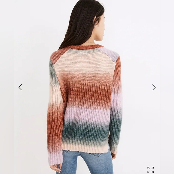 Madewell Space-Dyed Button-Shoulder Pullover Sweater - Picture 3 of 8
